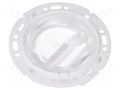 LED lens; round; plexiglass PMMA; transparent; Mounting: push-in LEDIL FN15977