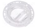 LED lens; round; plexiglass PMMA; transparent; Mounting: push-in LEDIL FN15977