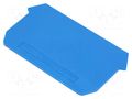 End plate; connectors; UDK; blue; polyamide; UDK4; 1.5mm PHOENIX CONTACT D-UDK4BU