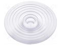 LED lens; round; plexiglass PMMA; transparent; H: 22.1mm; Ø: 69.8mm LEDIL C15802