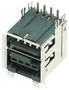 USB STACKED, 2.0 TYPE A, 2PORT, R/A 55917-501LF