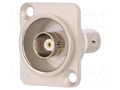 Coupler; BNC socket,both sides; insulated; 50Ω; FT; silver; metal CLIFF CP30123