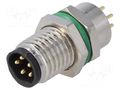 Connector: M8; male; PIN: 5; 30V; IP67; socket; 1.5A BULGIN PXMBNI08RPM05BPC