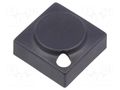 Button; rectangular; black; polyamide; 15.5x15.5mm Marquardt 829.000.011