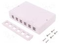 Case; socket; Keystone; white; surface-mounted; female LOGILINK LOG-NK4033