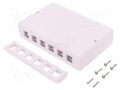 Case; socket; Keystone; white; surface-mounted; female LOGILINK LOG-NK4033