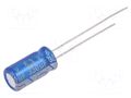 Capacitor: electrolytic; THT; 330uF; 6.3VDC; Ø6.3x11.5mm; ±20% Jb Capacitors JRG-330U/6.3