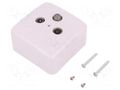 Connector: coaxial 9.5mm (IEC 169-2); plug/socket; white LOGILINK LOG-CA1003