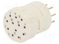 Connector: M23; contact insert; PIN: 12; female; THT; M23 Signal; 8A HARTING 09151122703