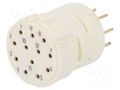 Connector: M23; contact insert; PIN: 12; female; THT; M23 Signal; 8A HARTING 09151122703