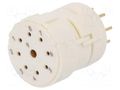 Connector: M23; contact insert; PIN: 9(1+8); female; THT; Inom 2: 8A HARTING 09151092703
