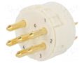 Connector: M23; contact insert; PIN: 6; male; soldering; M23 Signal HARTING 09151062602