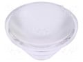 LED lens; round; colourless; 60° OPTOSUPPLY OSOLRA2060M