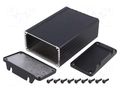 Enclosure: shielding; X: 84mm; Y: 120mm; Z: 44mm; aluminium; black HAMMOND HM-1457K1202EBK