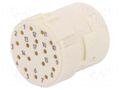 Connector: M23; contact insert; PIN: 17; female; crimped; 8A; 160V HARTING 09151173101