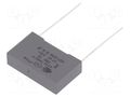 Capacitor: polypropylene; X2; F863; 0.47uF; 310VAC; 26.5x16x7mm KEMET F863DE474K310ALW0L