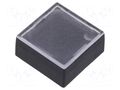 Button; rectangular; colourless; ABS; 15.5x15.5mm Marquardt 835.900.013