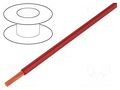 Wire; FlexiStrom; stranded; Cu; 25mm2; PVC; red; 1.5kV; 50m; 129A STÄUBLI 60.7020-22