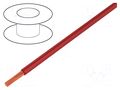 Wire; FlexiStrom; stranded; Cu; 16mm2; PVC; red; 1.5kV; 50m; 98A STÄUBLI 60.7018-22