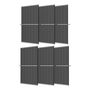 Set of 6x Trina 510W photovoltaic panel., EcoFlow TSM-510NEG18R.28-6