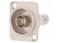 Coupler; BNC socket,both sides; insulated; 75Ω; silver; metal; FT CLIFF CP30124