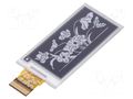 Display: e-paper; 2.13"; 250x122; Dim: 59.2x29.2x1.05mm; 3.3VDC WAVESHARE WSH-12672