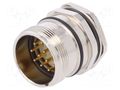 Connector: M23; socket; PIN: 12; male; soldering; straight; IP67 BULGIN PXMBNI23FPM12ASC