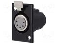 Connector: XLR; socket; female; PIN: 5; with push button; soldering CLIFF FC6171