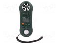 Thermoanemometer; 0÷50°C; 10÷95%RH; Range: 0÷1860Fc,0÷20000lx EXTECH EX45170