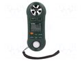 Thermoanemometer; 0÷50°C; 10÷95%RH; Range: 0÷1860Fc,0÷20000lx EXTECH EX45170