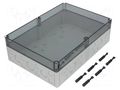 Enclosure: multipurpose; X: 254mm; Y: 361mm; Z: 111mm; TK PS; grey SPELSBERG TK-PS-3625-11-TM