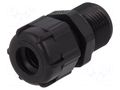 Cable gland; with long thread; PG11; IP68; polyamide; black BM GROUP BM4011LN