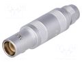 Connector: coaxial; 0S; plug; male; PIN: 1; soldering; for cable; 6A LEMO FFA.0S.250.CLAC27