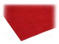Upholstery cloth; 1500x700x3mm; red; self-adhesive 4CARMEDIA CLT.30.006