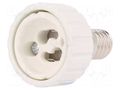 Lampholder: adapter; Body: white; Ø: 34mm; L: 54mm; for lamp PAWBOL PW-D.3106