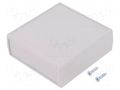 Enclosure: with panel; 1593; X: 76mm; Y: 76mm; Z: 28mm; ABS; black HAMMOND HM-1593ARGY