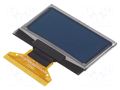 Display: OLED; graphical; 1.28"; 128x64; Dim: 34.5x23x1.65mm; white DISPLAY ELEKTRONIK DEP128064D-W