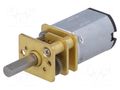 Motor: DC; with gearbox; 6VDC; 100mA; Shaft: D spring; 500rpm; 30: 1 DFROBOT DF-FIT0302