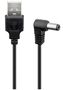 Кабель Goobay USB to DC Cable 5.5 x 2.1 мм, 1 м, 5V 1A черный 55158 4040849551581