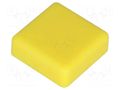 Button; square; yellow; 12x12mm NINIGI TACT-2BSYL