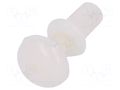 Rivet; polyamide; L.rivet: 4mm; white; dismountable,push-in DREMEC DR8G4012.0X2.8W