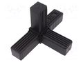 Mounting coupler; for profiles; polyamide; -30÷100°C; I: 77mm ELESA+GANTER STC.25-3A-4W-R-C9