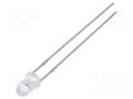 LED; red; 3mm; 2000÷3000mcd; 30°; Front: convex; 1.7÷2.4VDC FORYARD FYL-3014KURC1A