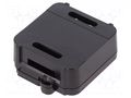 Enclosure: junction box; X: 44.5mm; Y: 57mm; Z: 19mm; black; CBOX INT ITALTRONIC IT-12.0000007