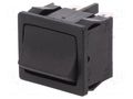 ROCKER; DP3T; Pos: 3; ON-OFF-ON; 6A/250VAC; black; IP40; none; 1809 Marquardt 1809.1102