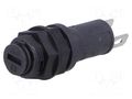Fuse holder; 5x20mm; 10A; on panel; black; FPG2; 250VAC; UL94V-0 SCHURTER 3101.0020