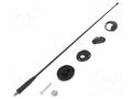 Antenna; car top,automotive; 400mm; AM,FM; Ømount.hole: 10.2mm MTA 7657019
