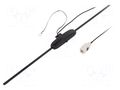 Antenna; automotive,inner; AM,FM; universal,with amplifier; 2.4m MTA 7697018
