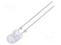 LED; white cold; oval; 5x4mm; 3500mcd; 80/40°; Front: convex; 20mA FORYARD FYL-5464UWW1C-S2