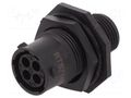 Connector: circular; socket; for panel mounting,front side nut AMPHENOL RTS710N4S03